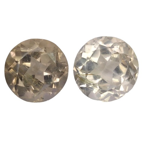 23,63CTS QUARZO RUTILATO NATURALE TAGLIO TONDO PIETRE GMOSE SCIOLTE VEDI VIDEO - Foto 1 di 2