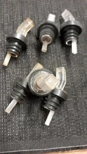 Lot of 6 LIQUOR BOTTLE POUR SPOUT screen screened  Pourer