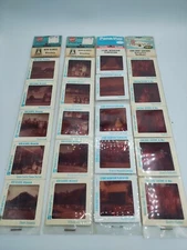 Lot of 4 Packs Vintage GAF Pana Vue Travel Slides Carlsbad Caverns,Plus More