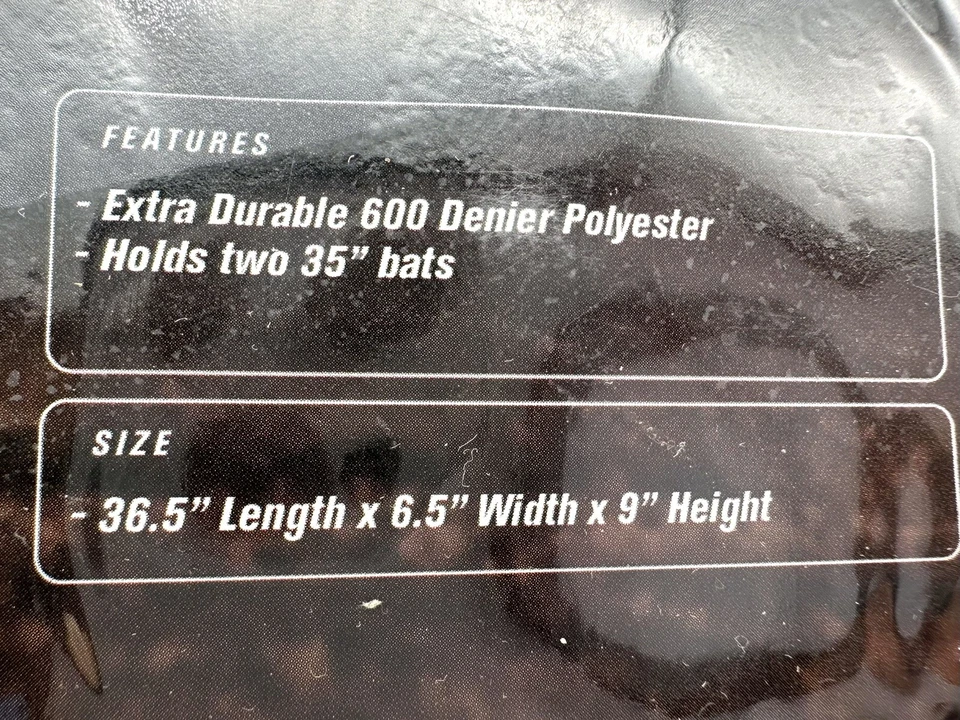 Bolsa de equipo Louisville Slugger béisbol softbol tiene capacidad para dos bates de 35 pulgadas Foto 4 de 4