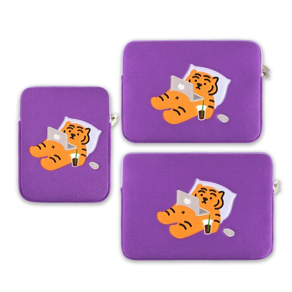 MUZIK TIGER Stay Home Tiger Laptop Tablet Pouch Sleeve