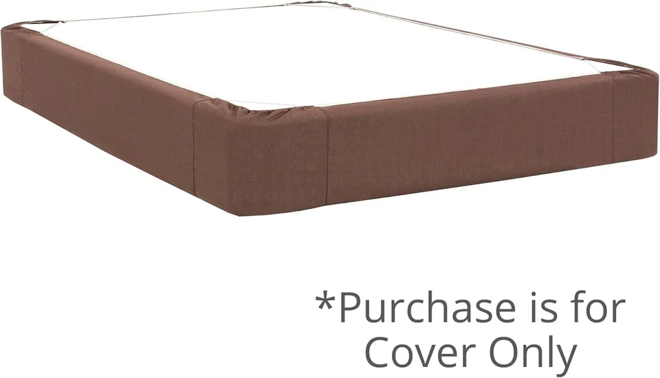 Cubierta de somier Howard Elliott 243-202 solo tamaño king en chocolate de ley Foto 2 de 4