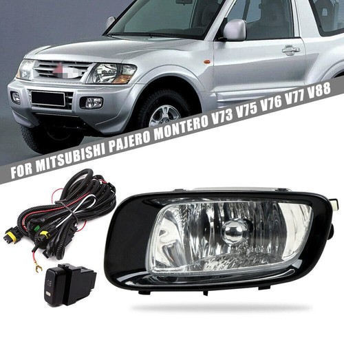 Front Bumper Driving Fog Lamp Light W/ Wire Kit For Mitsubishi Pajero Montero - Picture 1 of 5