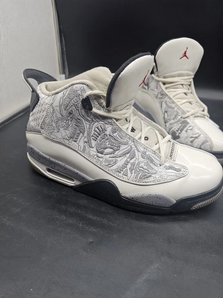 Air Jordan Dub Zero белый цемент 2008. 311046-161. Мужские размер 8,5 бывшие в употреблении - Изображение 2 из 4