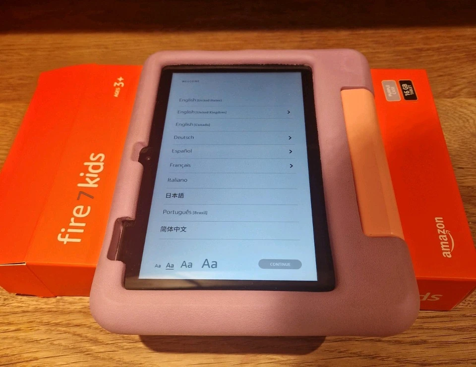 Amazon Fire 7 Kids Tablet. 7" Screen. 16GB. Purple. Perfect Condition - Image 2 of 3