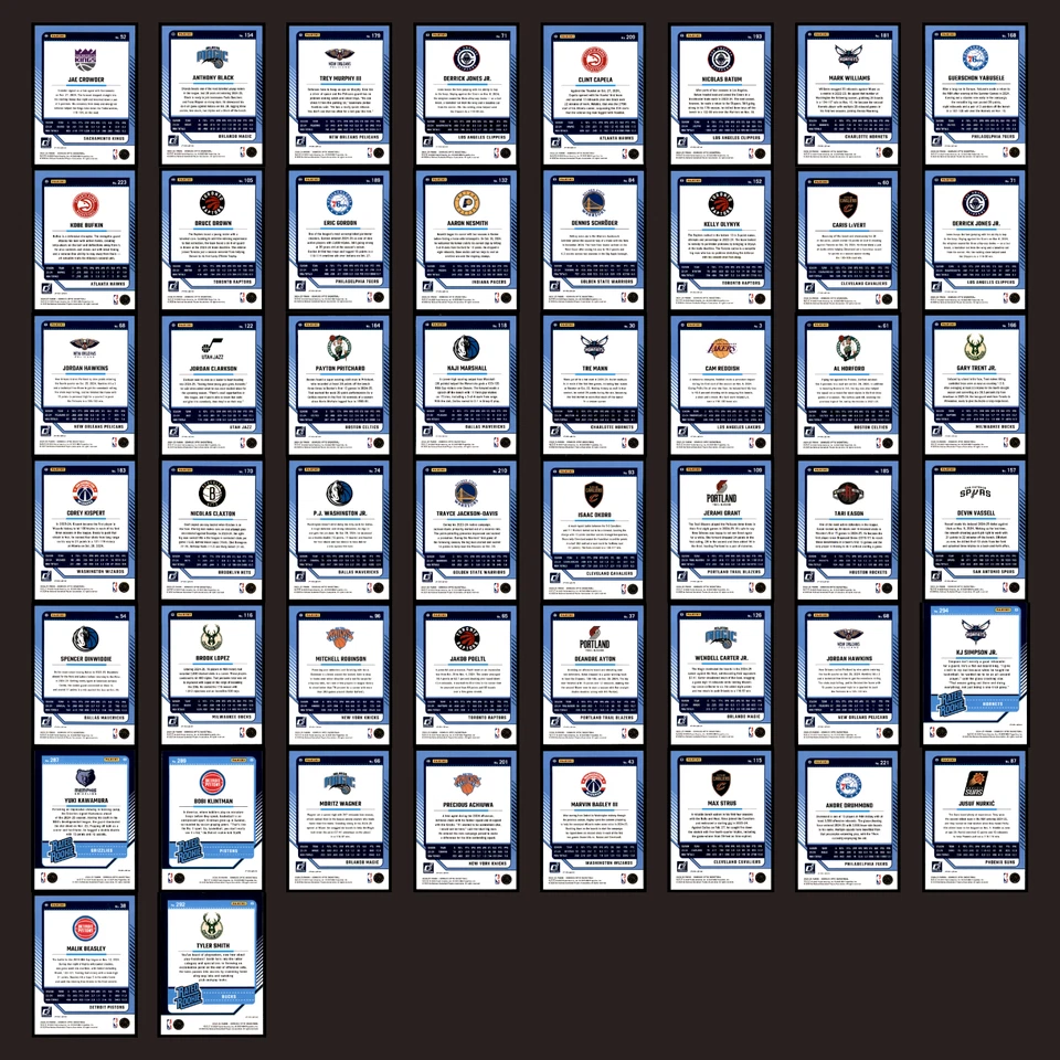 2024-25 Panini Donruss Optic Pink Hyper Prizm Lot 50 NBA Basketball Cards Rookie - Image 2 of 4