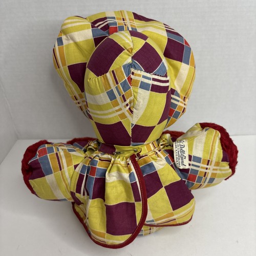 Vintage Gund Creations Perki Dolli Gummi Gesicht Afroamerikanisch Karo Kleidung Puppe - Bild 7 von 24