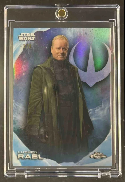 2025 Topps Chrome Star Wars Hoth Refractor Blue Frozen Refractor #HF-84 Luthen Rael