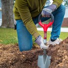 Radius Garden Mini Digger O-Handle Comfort Grip Steel Shovel, Red, 28”