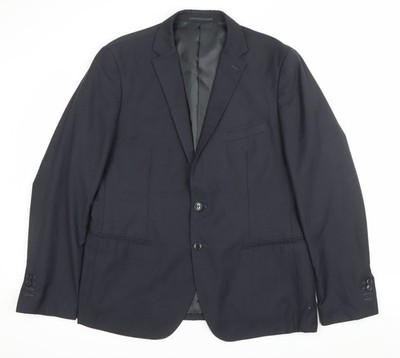 Doppelgänger Roma Herren Schwarz Blazer Sakko 46 Brustumfang 2 Knöpfe Formell