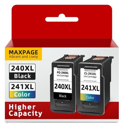 PG-240XL CL-241XL Black Tri-Color Ink Cartridge for Canon PIXMA MG3620 Printer