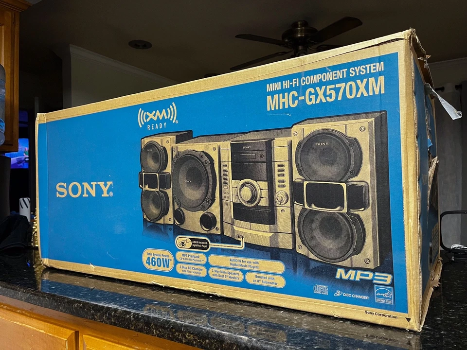 Sistema de componentes Sony MHC-GX570XM Mini Hi-Fi - USADO - Caja original - Sin control remoto Foto 3 de 4