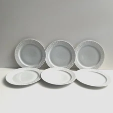 SET OF 6 RARE MCM ARCTA WHITE THOMAS GERMANY SALAD/DESSERT PLATES ROSENTHAL