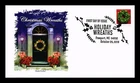 US COVER CHRISTMAS WREATH FIRST DAY ISSUE PANDA CACHET