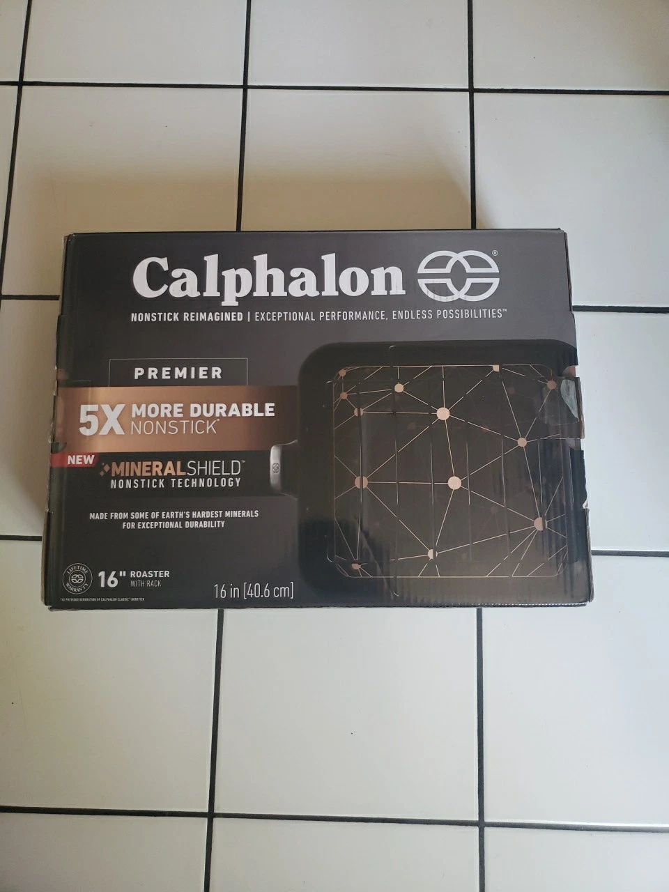 Calphalon Premier Hard-Anodized Nonstick 16-Inch Roaster with Rack