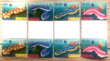WWF NUEVO 1999 mnh set SNAILS capítulo 249 Mi 922-25 WWF gutter pairs