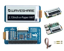 2.13" E-Ink Display HAT for Raspberry Pi & Jetson Nano, SPI, Partial Refresh