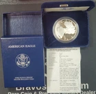 DEEP CAMEO 2002 US Proof Silver Eagle - 1 oz .999 Fine Silver Coin BOX & COA