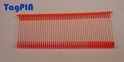 POSTEN - Heftfäden rot Standard TagPin 40mm - 5.000 rote Kunststofffäden