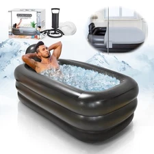 Portable Bathtub Adult,Ice Bath Tub For Athletes,Inflatable Bathtub Including...