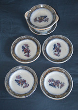 Antique Davenport Iridescent Childs Toy Dishes W/Cake Plate Transfer 1850 1291