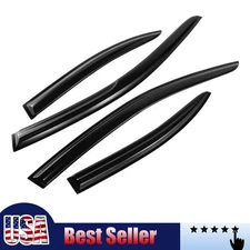 Window Visor For Mitsubishi Lancer 2008-2017 Mugen Style JDM 3D Wavy Tape-on