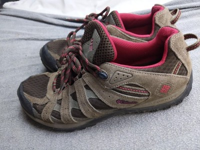 Columbia Techlite Shoes Womens 9.5 40.5 Brown Suede Hiking Sneakers BL3948-231
