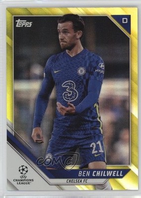 2021-22 Topps UEFA Champions League Yellow Foil 96/250 Ben Chilwell #146 02l6