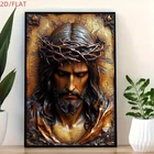 Christian Canvas Wall Art Jesus Crown of Thorns Print Religious Savior Artwork