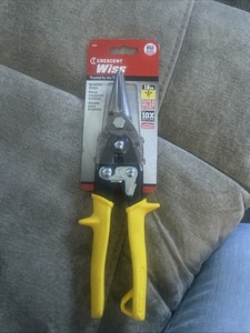 CRESCENT/ WISS M3R AVIATION TIN SNIPS CUTTER USA STRAIGHT CUT COATED HANDLE NEW