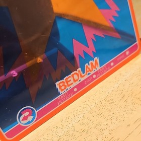 Bedlam Vectrex Arcade Screen Bezel/Field Overlay w/ Controls Art "GAME OVER"