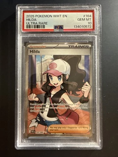 Hilda 164/086 Sv: White Flare Holo PSA 10