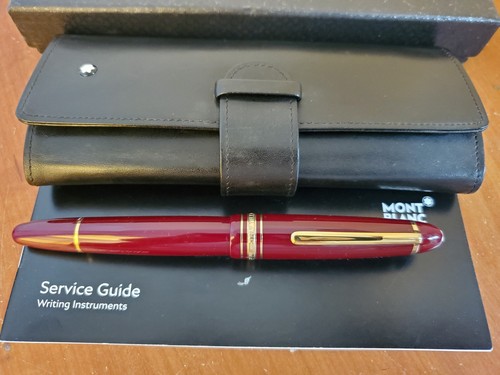 Montblanc Meisterstuck Legrand 147 Traveler 14k Burgundy Fountain Pen - 第 2/15 張圖片