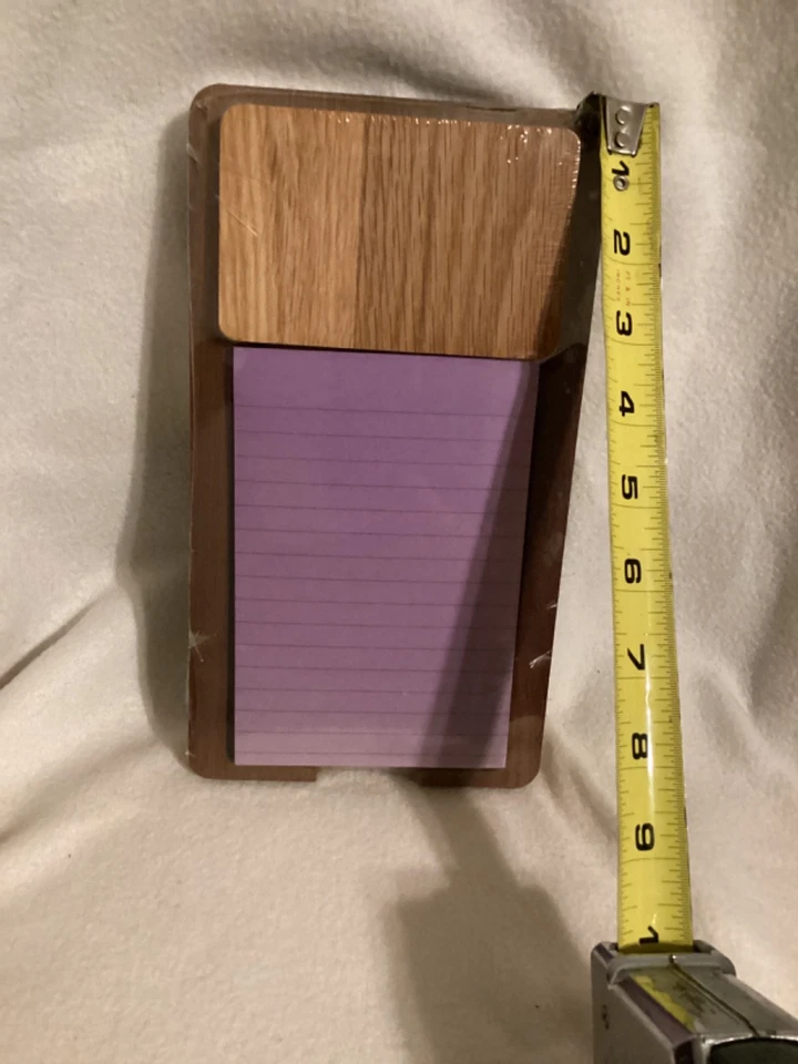 Wooden Note Pad Holder With Lined Note Pad - New In Packaging - Image 2 of 3