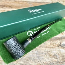 Peterson Churchwarden Black Sandblasted Tankard P-Lip Tobacco Pipe - New
