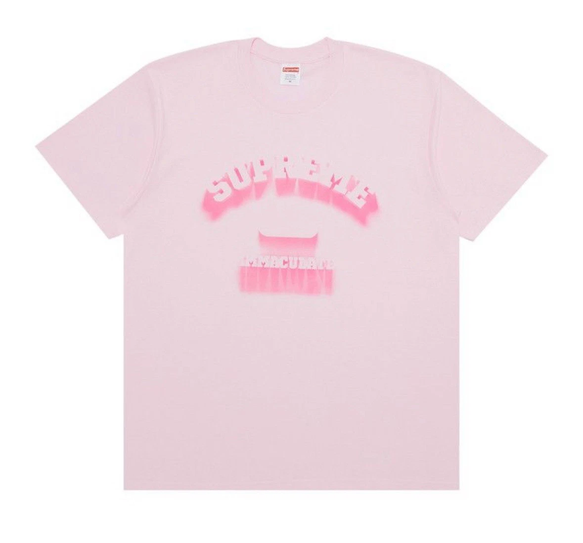 Tee shirt manches courtes Supreme Shadow « rose clair » homme taille XL authentique