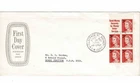 Stamps 1967 Australia 5c on 4c QE2 booklet pane official long emblem cachet FDC
