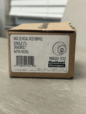 KWIKSET Single Cylinder Deadbolt keys Satin Nickel 660 15 RCAL RCS 96600-532