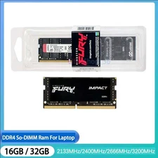 FURY IMACT 16GB 32GB DDR4 2133 2400 2666 3200 MHz Laptop Memory SO-DIMM 260-Pin