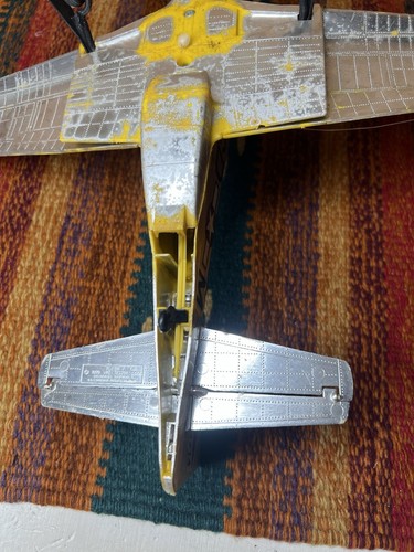 Testors P51 Mustang Gas Powered Model Tether Plane 1970 Fly’em - Picture 12 of 18