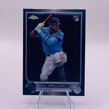 Vidal Brujan 2022 Topps Chrome #134 Tampa Bay Rays Rookie Card MLB. rookie card picture