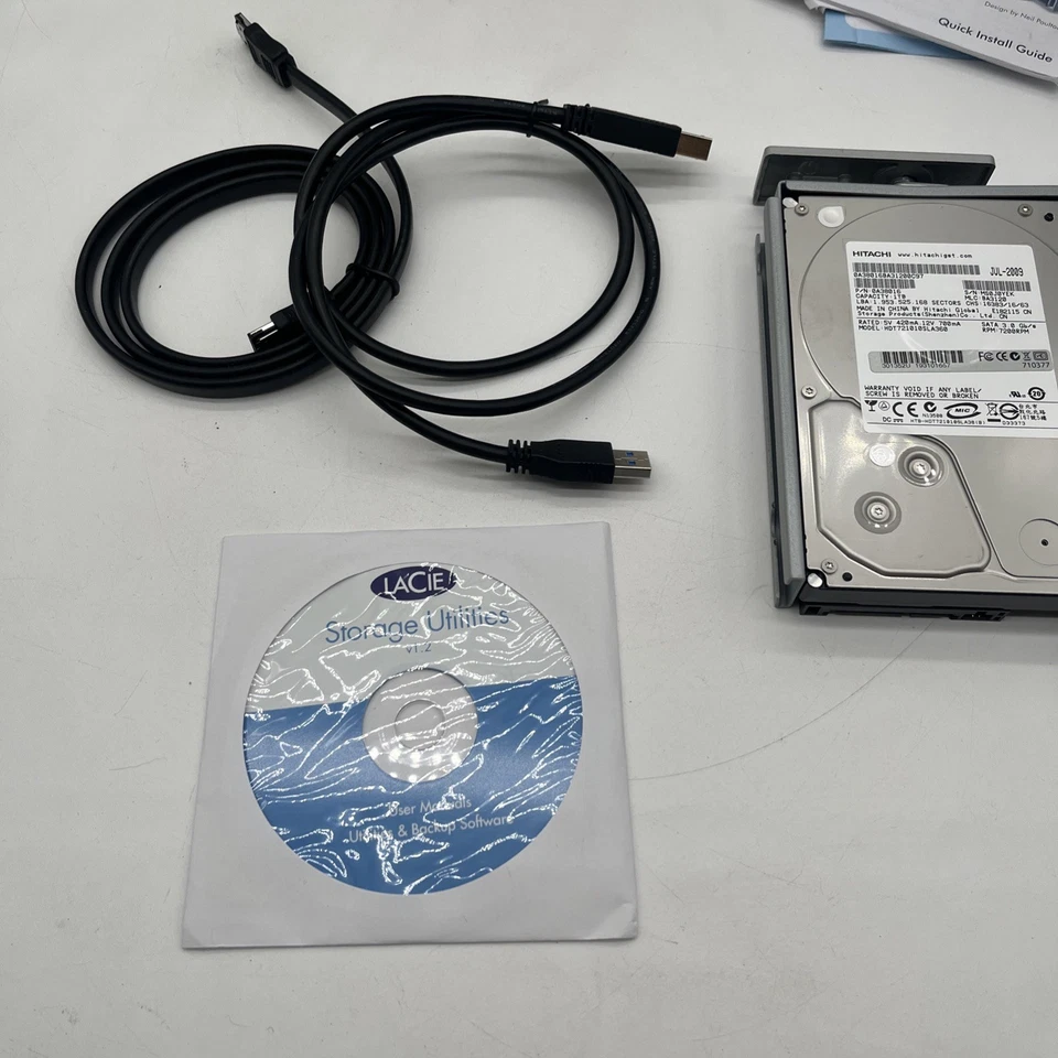 LaCie 2Big Quadra 301352U 2TB 7200RPM External drive With Hdds No power Cord - Image 2 of 4