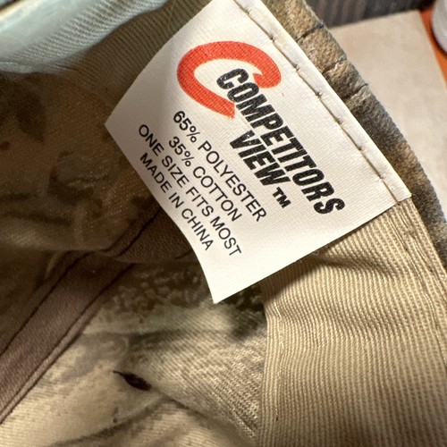 Vintage NASCAR 12 Car Racing Hat Snapback Cap Realtree Camo Competitors View 90s - Picture 9 of 12
