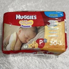 Huggies Preemies 30 Diapers Little Snugglers Disney Baby Winnie The Pooh NOS NEW