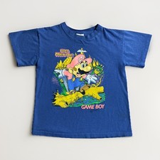 Vintage 1991 Super Mario Bros Game Boy T Shirt Youth L 16/18 SSI Nintendo Promo