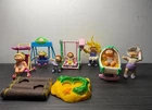 Vintage 1980's Cabbage Patch Kids Mini Figures PVC Figurines & Accessories Lot