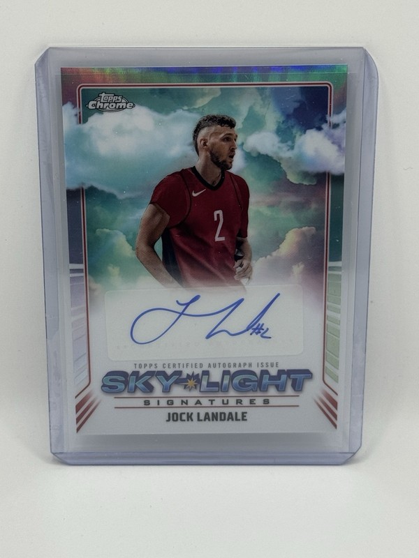 2024-25 Topps Chrome Jock Landale Sky Light Signatures Auto #SLS-JLA Rockets