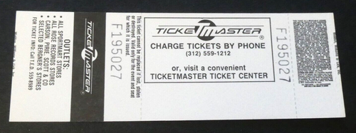 Roger Clemens Lee Smith Win Full Mint Unused Ticket 1988 White Sox vs Red Sox - Imagen 2 de 2