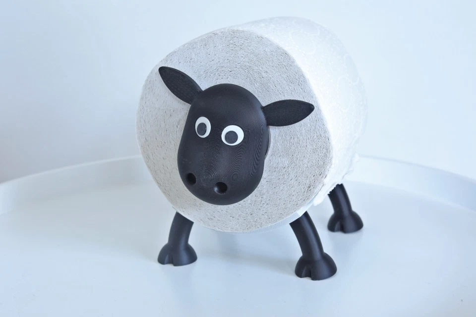 Lustiger Schaf-Toilettenpapierhalter – Nachhaltiger Hingucker fürs Bad! - Bild 2 von 4