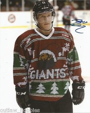 Vancouver Giants Tyler Benson Autographed Signed 8x10 WHL Photo COA D